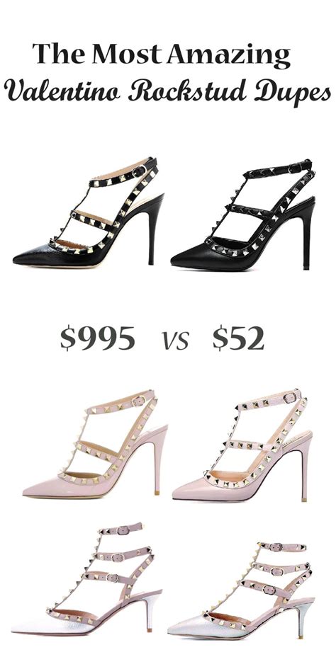 valentino rockstud slingback dupe